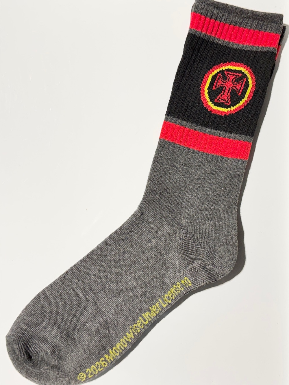 OZZY OSBOURNE Mens Novelty Crew Socks Black / Red Cross One Size 8-12 NEW 2026
